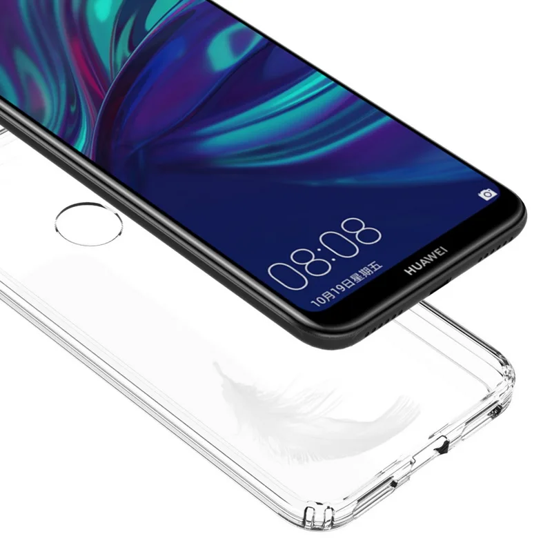 Для huawei Y6 чехол TPU бампер Жесткий ПК акриловый прозрачный Гибридный Кристальный чехол для телефона для huawei Y6 Prime MRD-LX1 MRD-LX1F