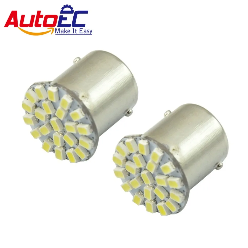 AutoEC 100x1156 1157 ba15s bay15d 22 SMD 1206 лампы для автомобильных тормозных огней лампа DC12V #