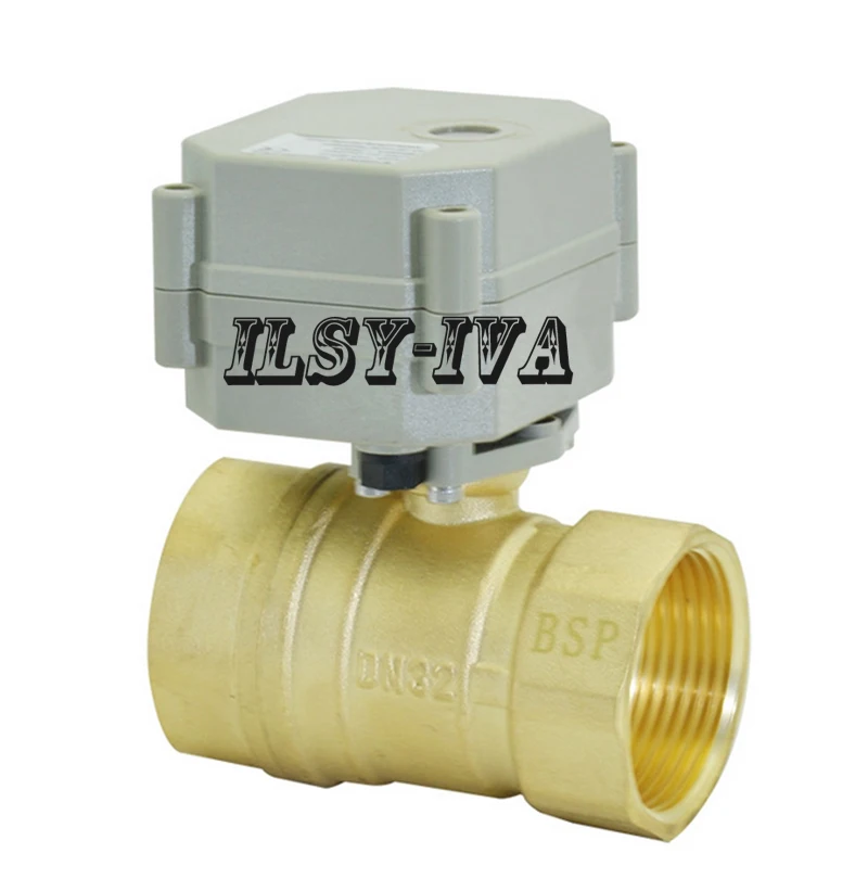 DN32 DC5V латунный Электрический приводной клапан 2 полосный для систем