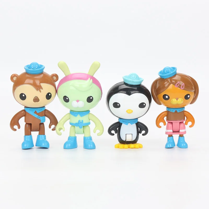 4 шт./компл. 7 см Octonauts Экипаж пакет песо шеллингтон настройки Даши ПВХ фигурка героя комплект Octonauts капитан барнаклс модель куклы игрушка