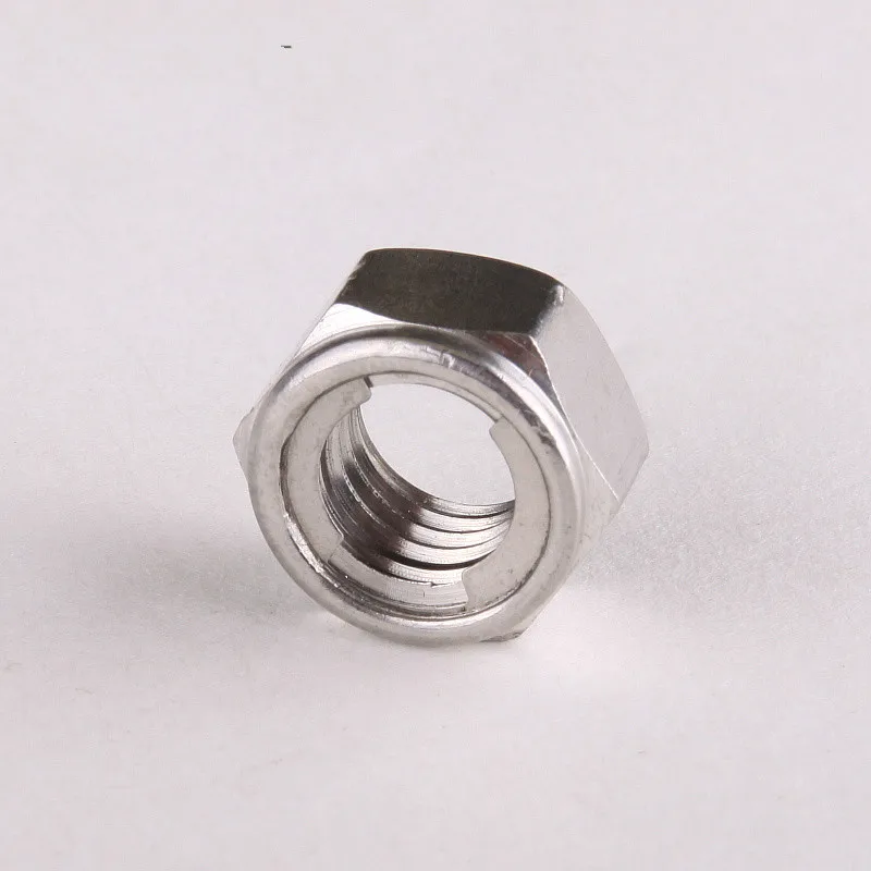 Luchang 304 Edelstahl Metall Schloss M4 M5 M6 M8 M10 Mutter Sechskant Sicherungsmutter selbstsichernde Mutter