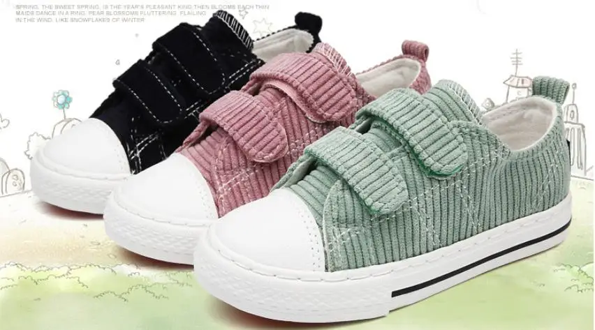 

2019 NEW SK18 Children's casual shoes children's single shoes corduroy children's shoes
