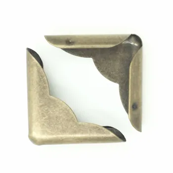 

500Pcs Wholesale DIY Bronze Tone Angle Crafts Scrapbook Hardware Book Menus Albums Folders Corners Protectors 30x22mm