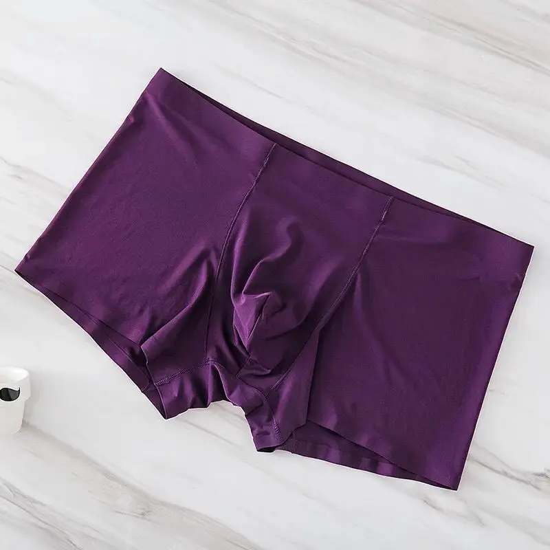 Seamless Silk Antibacterial Boxers 12