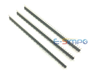 

100pcs 1.27mm SMD SMT Pin Header Strip, 1x50P 0.05" Pitch,SMD Pin Header Male Header,Single Row Golden-Plated Rohs