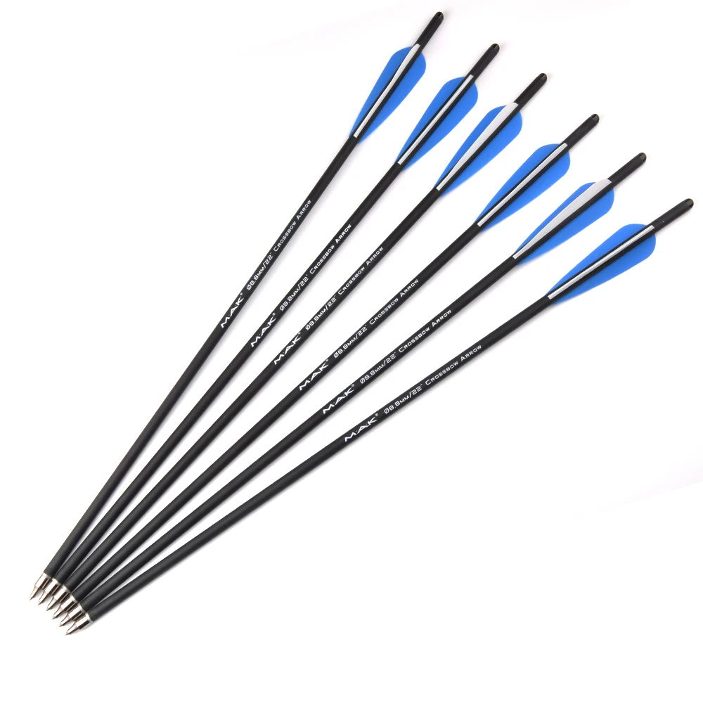Ponto para Tiro com Arco Pçs de Carbono Besta Seta 20 22 Polegadas Diâmetro 8.8mm 125 Grão Ponta Caça 12 - 24 5 Esporte e Lazer