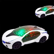 Автоматическая рулевая 3D супер вспышка автомобиля электрические игрушки с колесом света и звука музыкальные игрушки детские подарки