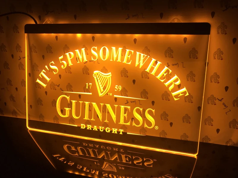 091 светодиодная подсветильник ка Guinness It's 5|Таблички и знаки| |