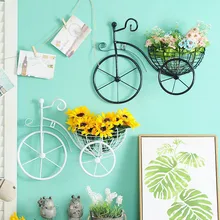 Велосипедный спорт Форма настенный ящик для цветов металлический ящик для хранения с сеткой в форме велосипеда велосипедов настенные украшения подарок