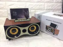 Mini Wooden Wireless Speaker Subwoofer Stereo Portable Bluetooth Speaker Radio Desktop For Mobile Phone portable tws waterproof wireless bluetooth speaker shower subwoofer speaker riding mini column altavozbluetooth for mobile phone