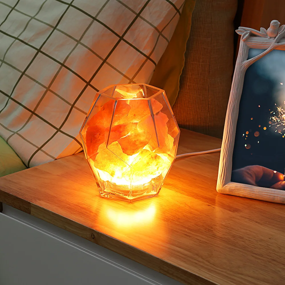 

Inlife M - 105 Crystal Salt Lamp Dimmable LED Light With Air Purifying Function Beautiful Light For Bedroom Office Z30