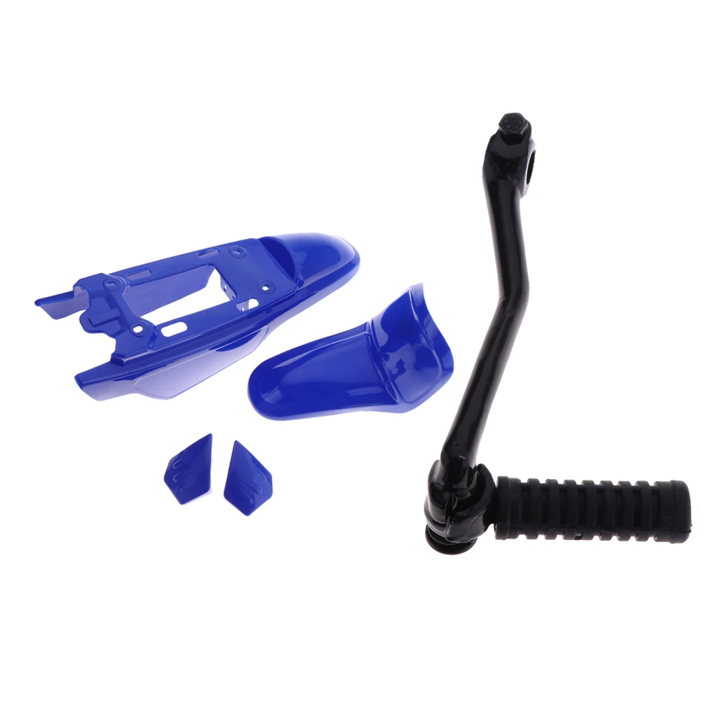 Kick Start Starter Lever Gear&Plastic Fender Fairing Kit for Yamaha PW 50 Motorcycle Gear Start Lever Front Rear Fender Fairings