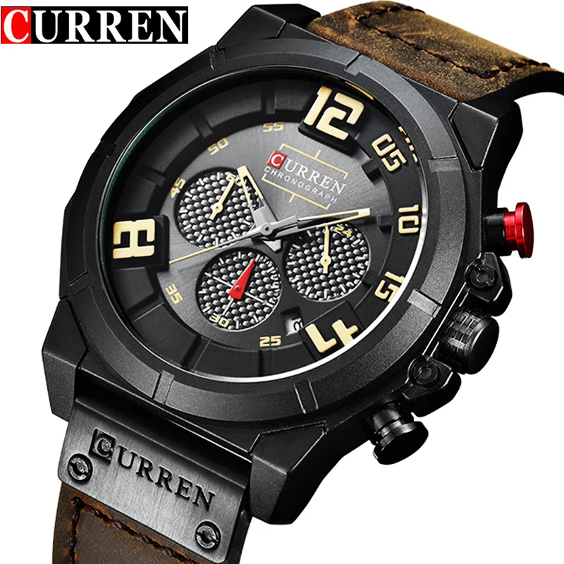 Curren Top Luxury Brand Men Sport Military Watches Men's Quartz Analog Wrist Watch Man Leather Clock Male Relogio Masculino New Curren Top Luxury Brand Men Sport Military Watches Men's Quartz Analog Wrist Watch Man Leather Clock Male Relogio Masculino New