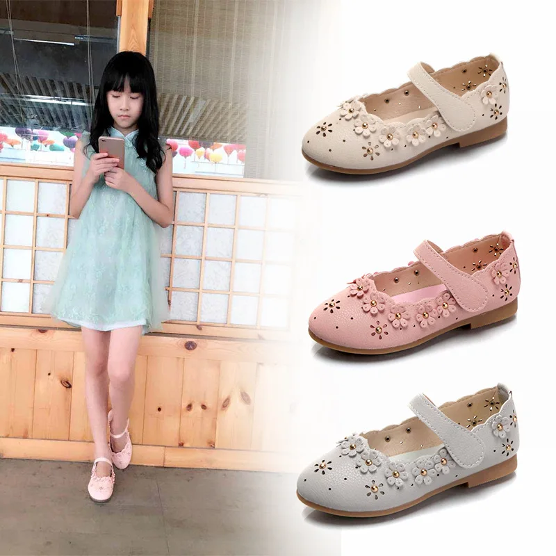 

Girls Shoes Kids Baby Elegant Crystal Hollow Princess Shoes Sandals baby sandalias kids pu sandal for girl summer shoes