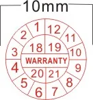 Наклейка гарантия, хрупкая наклейка, если уплотнение сломалось, диаметр 1 см, оригинальная наклейка, 5000 шт/партия