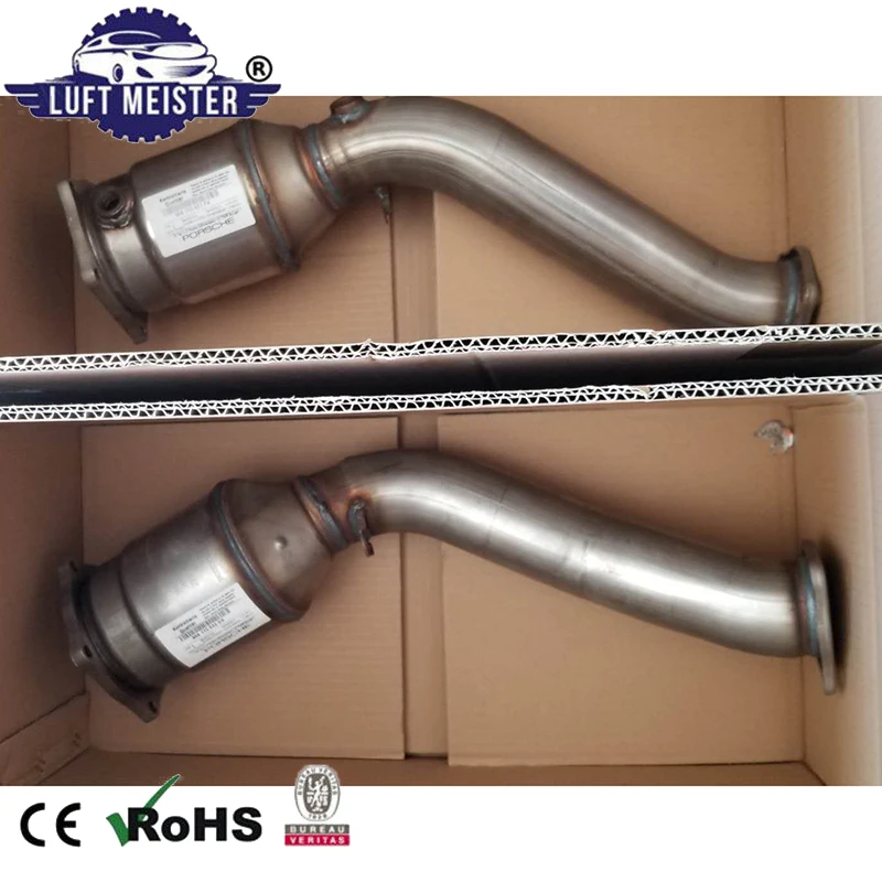 

Pair Front Catalytic Converter for Porsche Cayenne Turbo 4.8T V8 Gas 2011-2018 Exhaust Pipe 958113021FX 958113022DX 95811302251