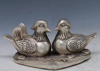 

Details about Chinese Tibet Silver Handwork Carved Statue ----mandarin duck