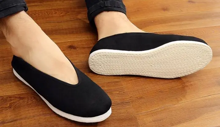EU35~EU50 UNISEX handmade Classic old Beijing cloth cotton tai chi wushu sneakers shaolin monks kung fu Martial arts shoes