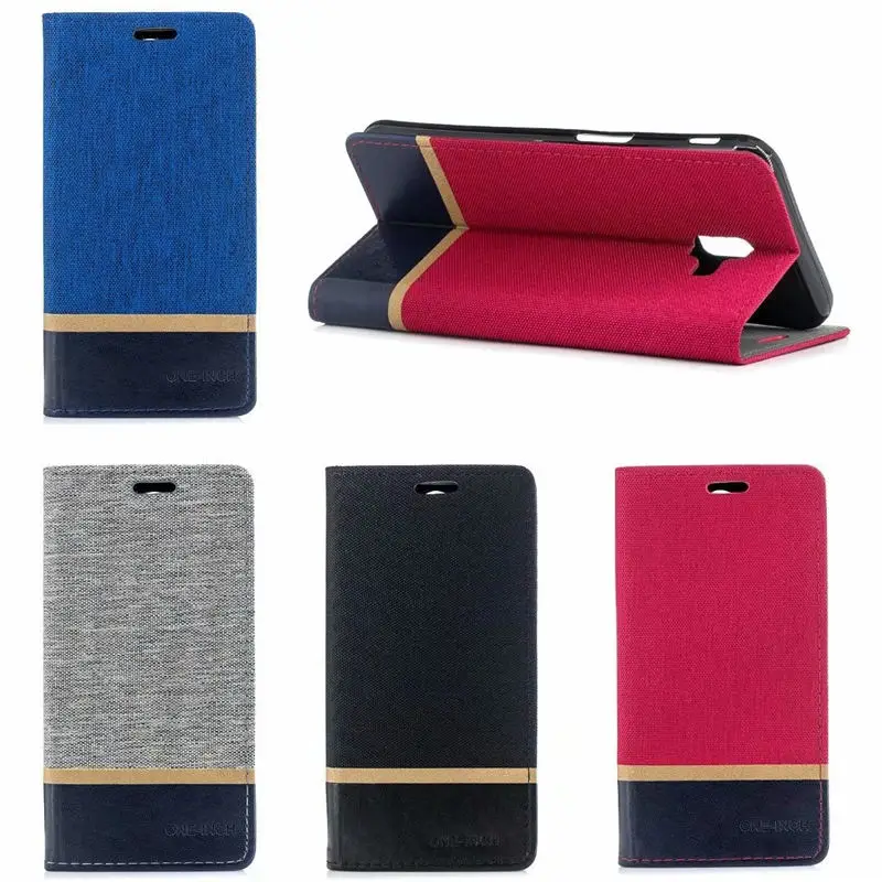 

For Samsung Galaxy J4 Plus phone case PU Cover Wallet Canvas Flip Card Slot Stand Leather Case for Samsung J6 Plus Back cover