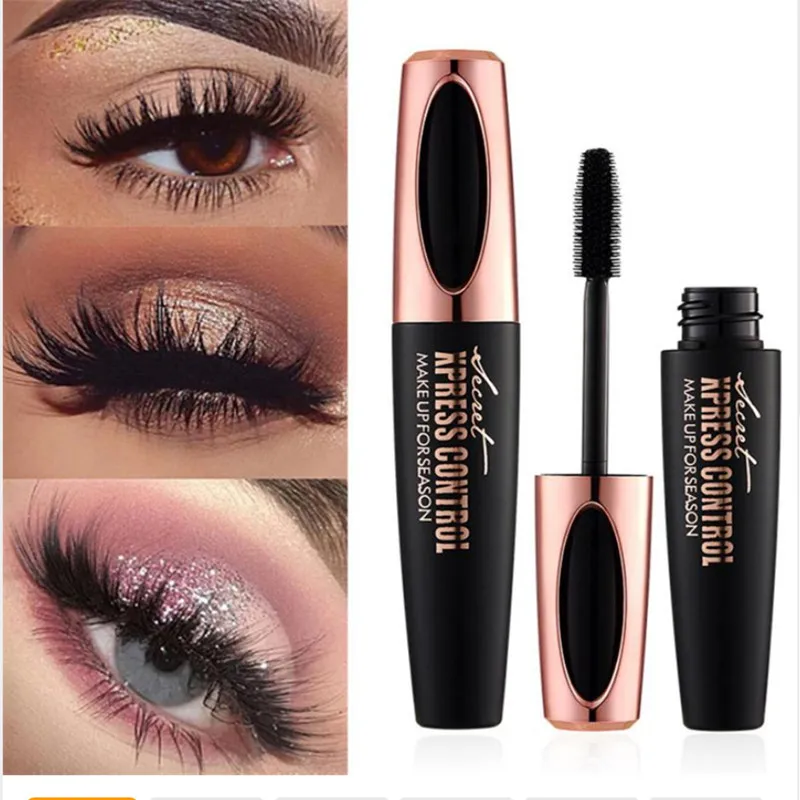 

4D Silk Fiber Lash Mascara Waterproof Rimel 3d Mascara For Eyelash Extension Black Eye Lashes Korean Cosmetics Music flower