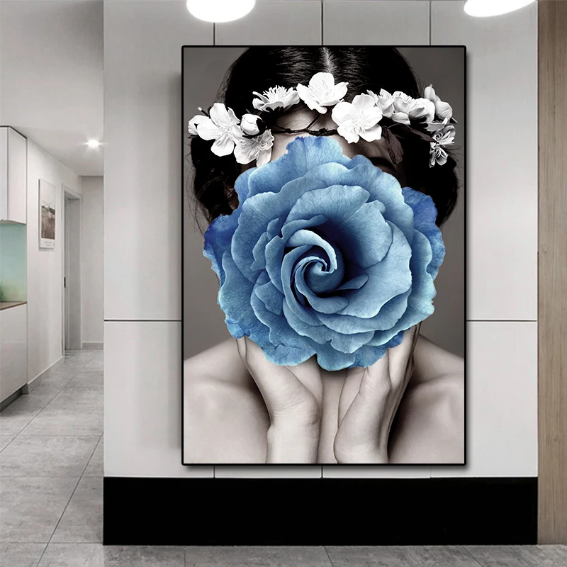 Goodecoration в скандинавском стиле красивый цветок для девочек холст картина
