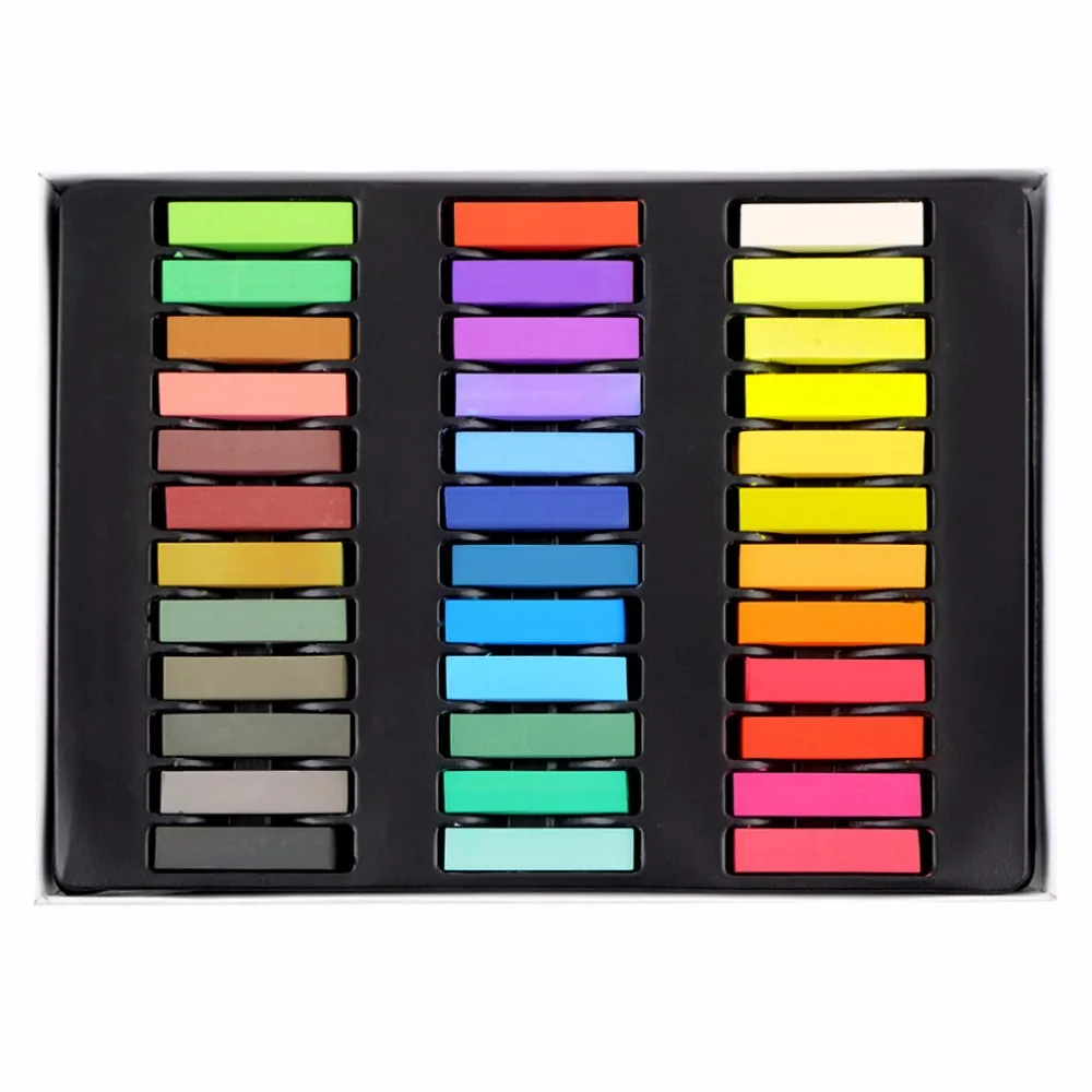 36 Colors Temporary Hair Dye Easy Colors Non Toxic Hair Color Chalk