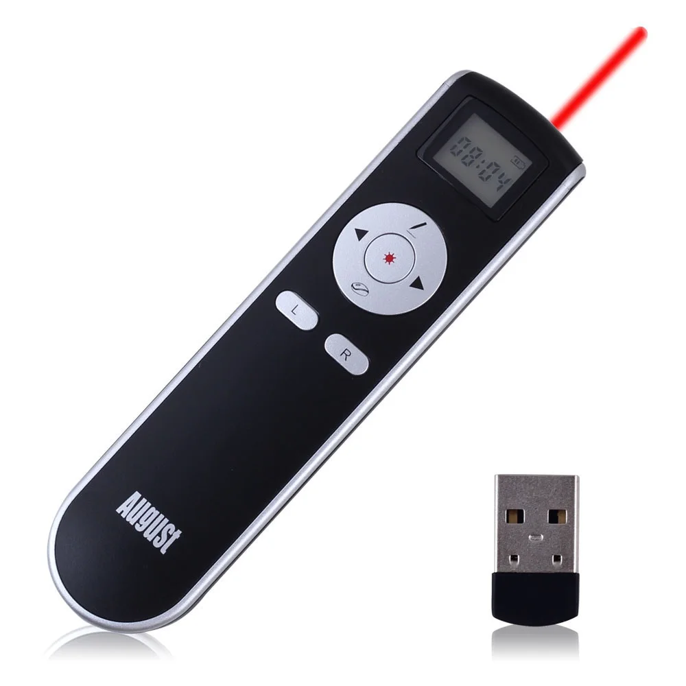 

2018 LP104R Wireless Presenter PowePoint Clicker Remote Control with Red Laser Pointer Wireless PPT Presenter Pen for teaching