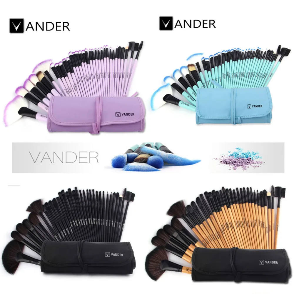 VANDER 32pcs Makeup Brushes Set Professional Cosmetics Brush Eyebrow