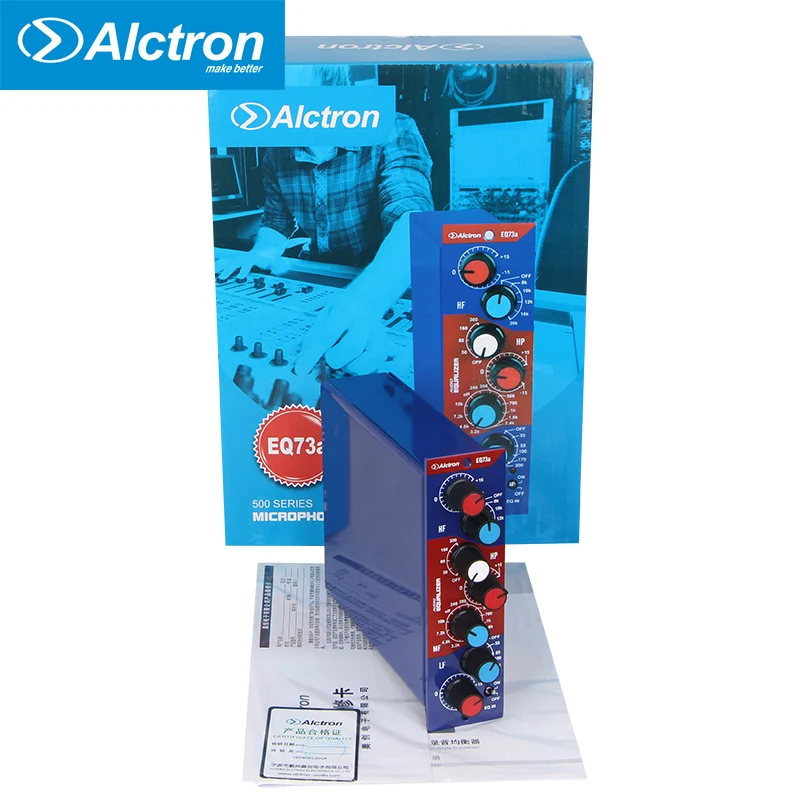 Alctron EQ73a 500 серия в винтажном стиле эквалайзер микрофон/инструмент предусилитель использовать для записи и сцены