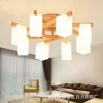 

Nordic Pendant Lights Wood Aluminum Lampshade Industrial Lighting Loft Lamparas Colorful Pendant Lamp E27 Base Light Fixtures