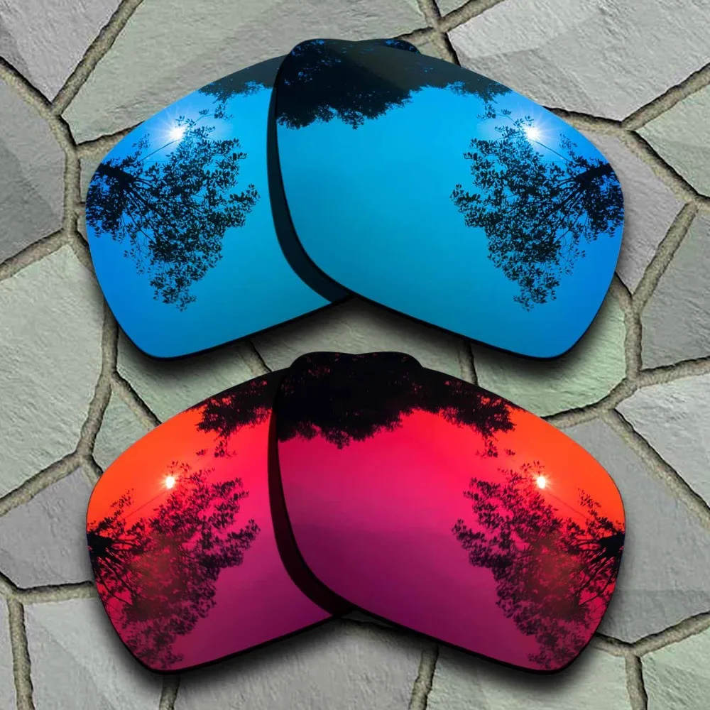 

Sky Blue&Violet Red Sunglasses Polarized Replacement Lenses for Oakley Dispatch 1