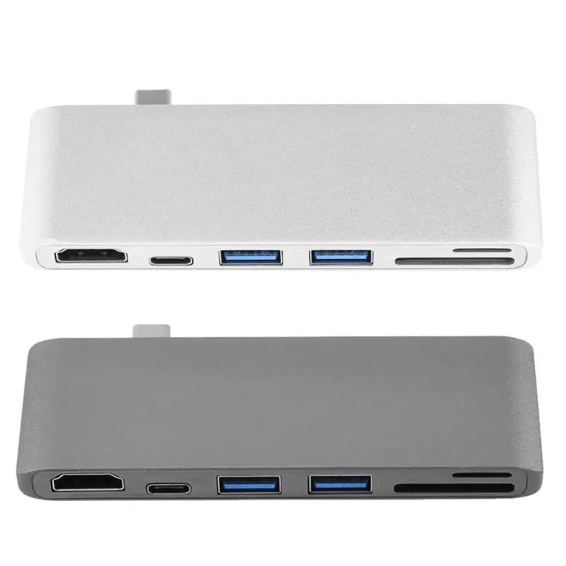 Портативный Мультифункциональный Тип C+ USB3.0+ HDMI Порты и разъёмы концентратор считыватель смарт-карт для карт micro sd концентратор карт комбо