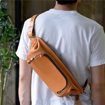 

DIY Handbags Drawings Handmade Leather Bags Pattern DIY Paper Type BXK-94 Chest Bag Version