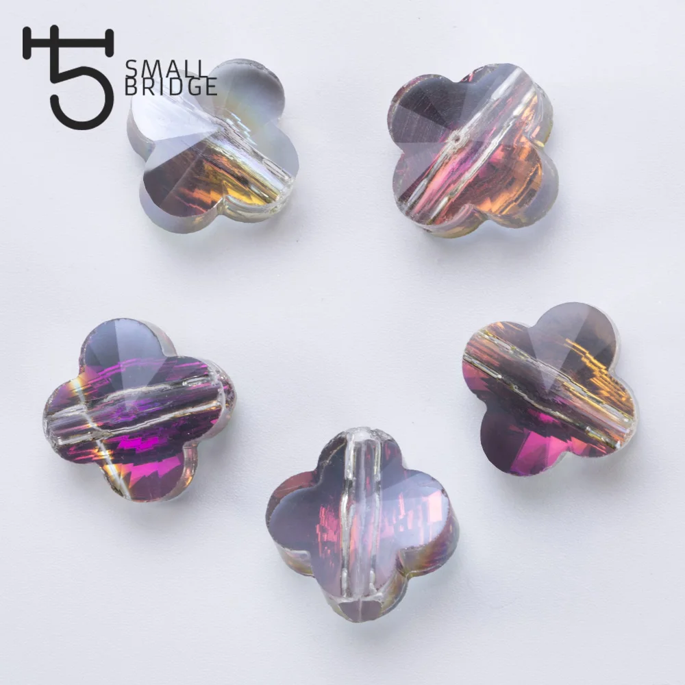 

14mm Big Faceted Glass Butterfly Bead for Jewelry Making Bracelet Diy Accessories Perles Crystal Decoration Beads Wholesale Y702