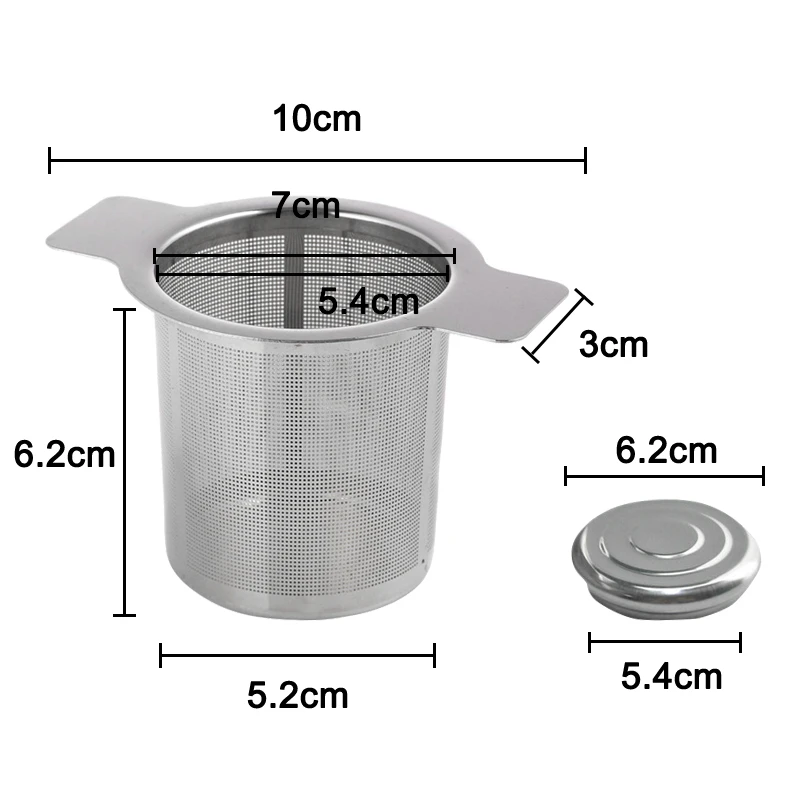 Stainless Steel Mesh Tea Infuser Cup Strainer Loose Leaf Filter with