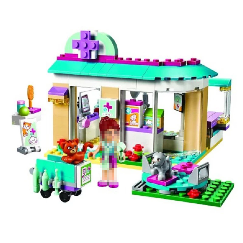 Bela 10537 Friends Pet Hospital Vet Clinic Model Building Blocks Sets