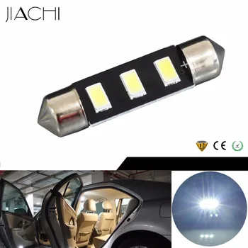 

JIACHI 100PCS/Lot C5W LED Bulbs Festoon 39mm 3910 Car Replacement Bulbs Auto Interior Dome Lights 5730-3 SMD Chips White DC12V