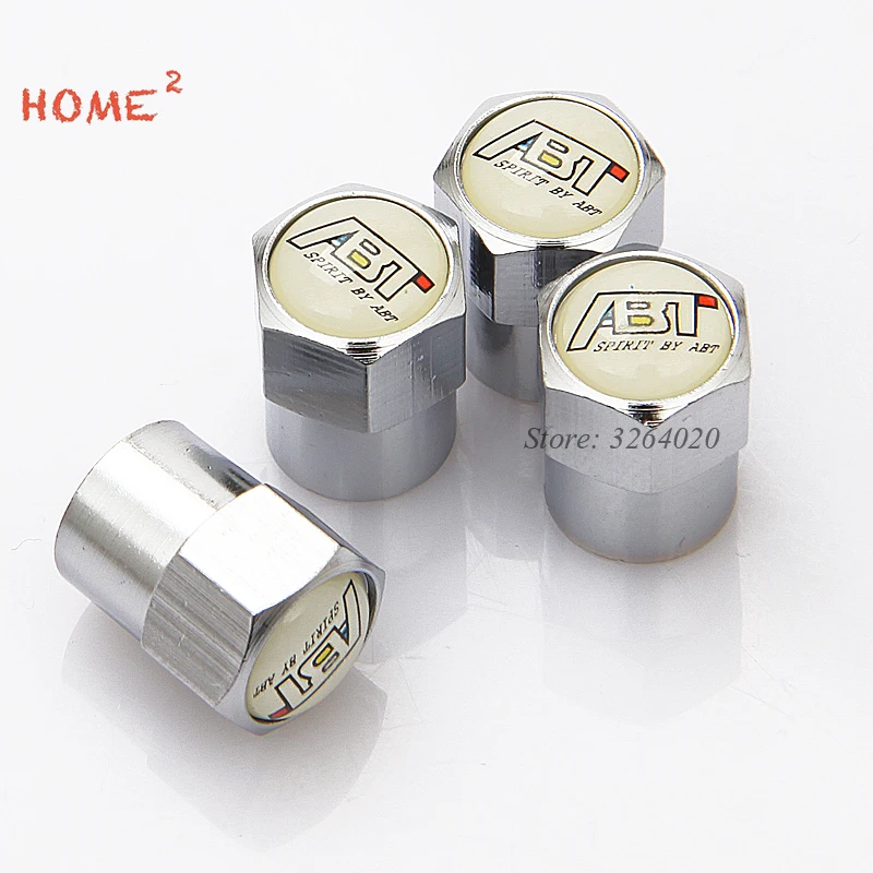 

Car Styling Tire Valve Cap Dust Cover Wheels Airtight Cap Tool for ABT Logo for Volkswagen VW Passat b5 b6 Golf 5 7 Polo Tiguan