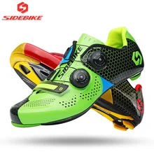 NEW SIDEBIKE Bicycle bike Carbon Cycling Shoes For Women & Men Self-Locking Carbon shoes Road Bike Racing Shoes 2018 new color