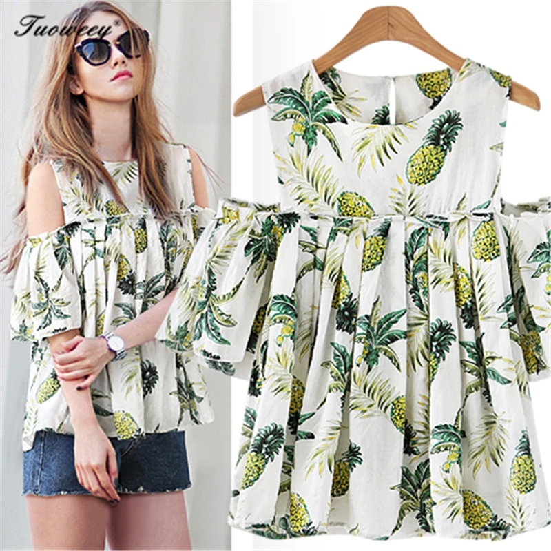 

5XL summer style floral shoulder off sexy shirt women plus size female short causal blouses loose tops fashion clothing 2018