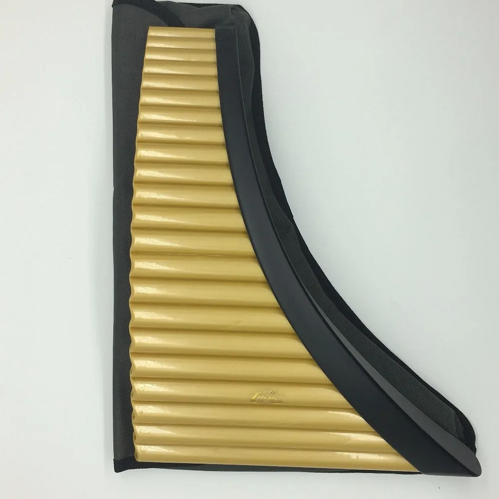 Panflute 22 أنابيب ABS البلاستيك أو خامة بامبو الناي رومانيا مفتاح G Panpipes آلات موسيقية 100% جديد الناي عموم مع حقيبة