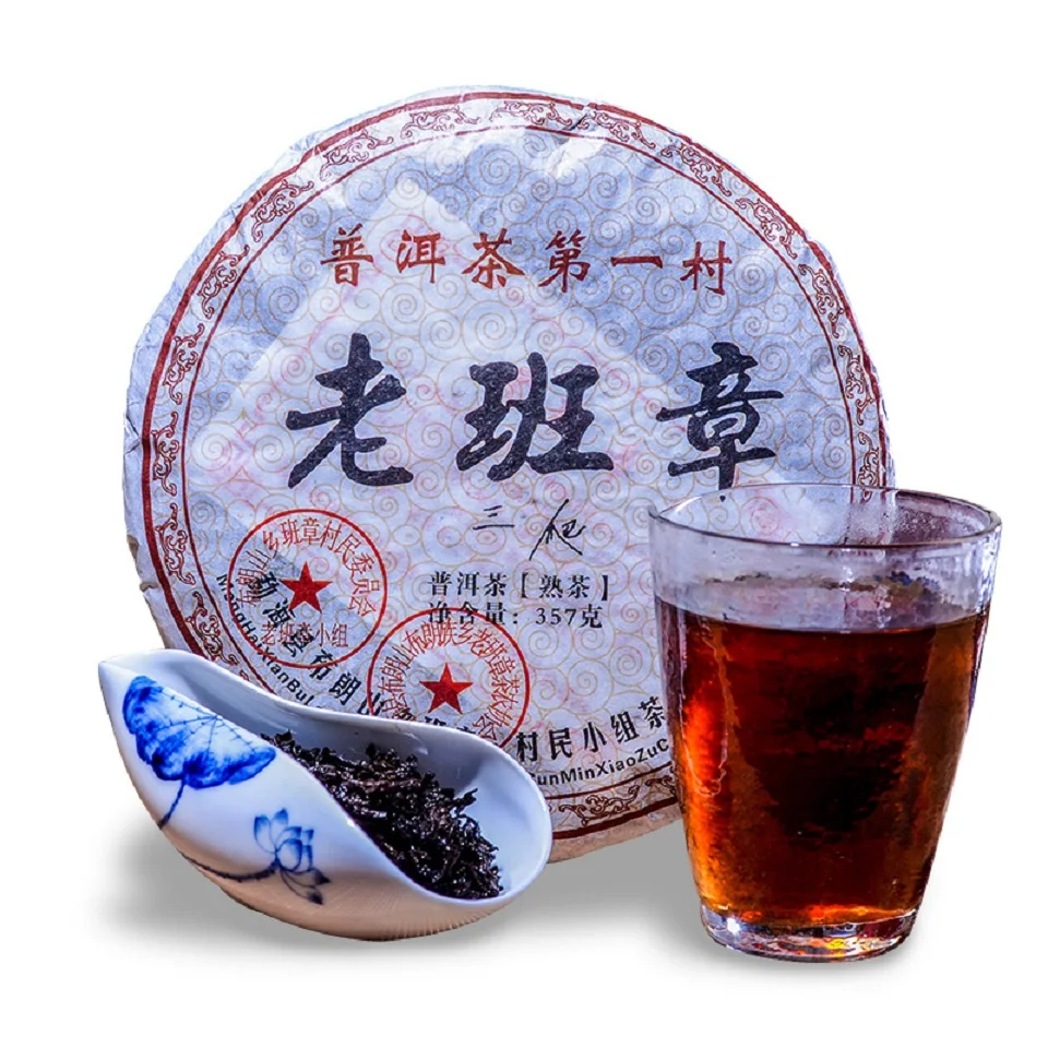 

357g More than 10 Years Old Yunnan Banzhang Ancient Tree Pu'er Tea Cake Quality Old Ban Zhang Shu Pu'er Tea 2008 Pu-erh