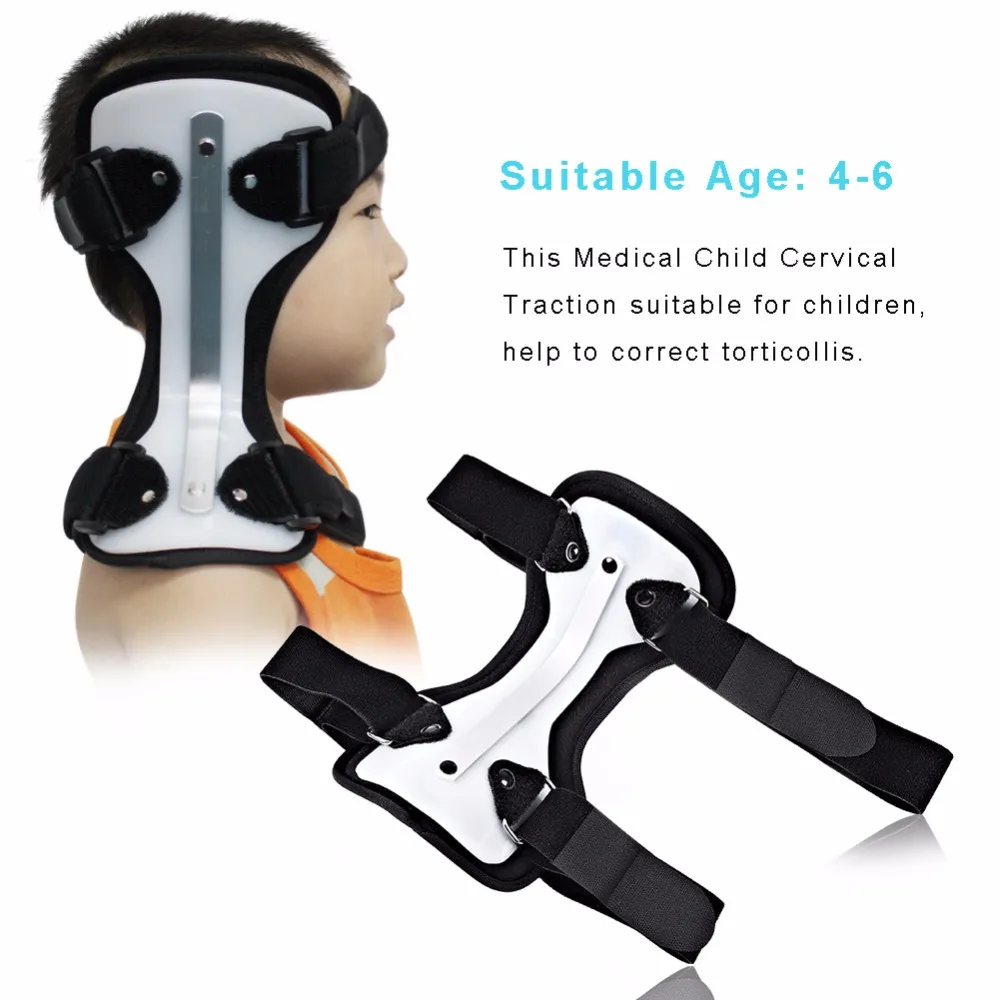 OPER Medical Child Cervical Neck Traction Device Neck Collar Corrector Support Brace Kid Torticollis Orthotics Cervical Traction medical polymer envelope neck collar cervical spondylosis cervical holder torticollis cervical traction s m l
