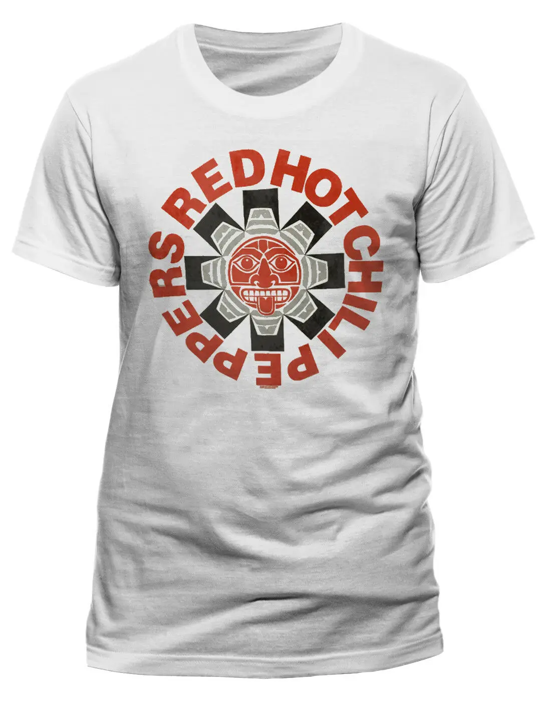 Red Hot Chili Peppers 'Aztec' футболка NEW & официальный! Лето Мужская мода футболка, удобная футболка Бесплатная доставка Дешевые Tee