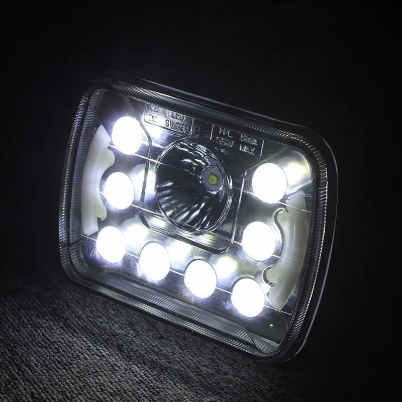 1PCS 5X7 7X6 Led Headlight 7inch Led Work Lights for Van Dual Beam Crystal Clear Sealed LED Headlights led