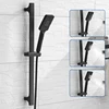 High Quality Black Shower Sliding Bar Wall Mounted Shower Bar Adjustable Sliding Rail Set 3 Function Shower Minimalist Style ► Photo 1/6