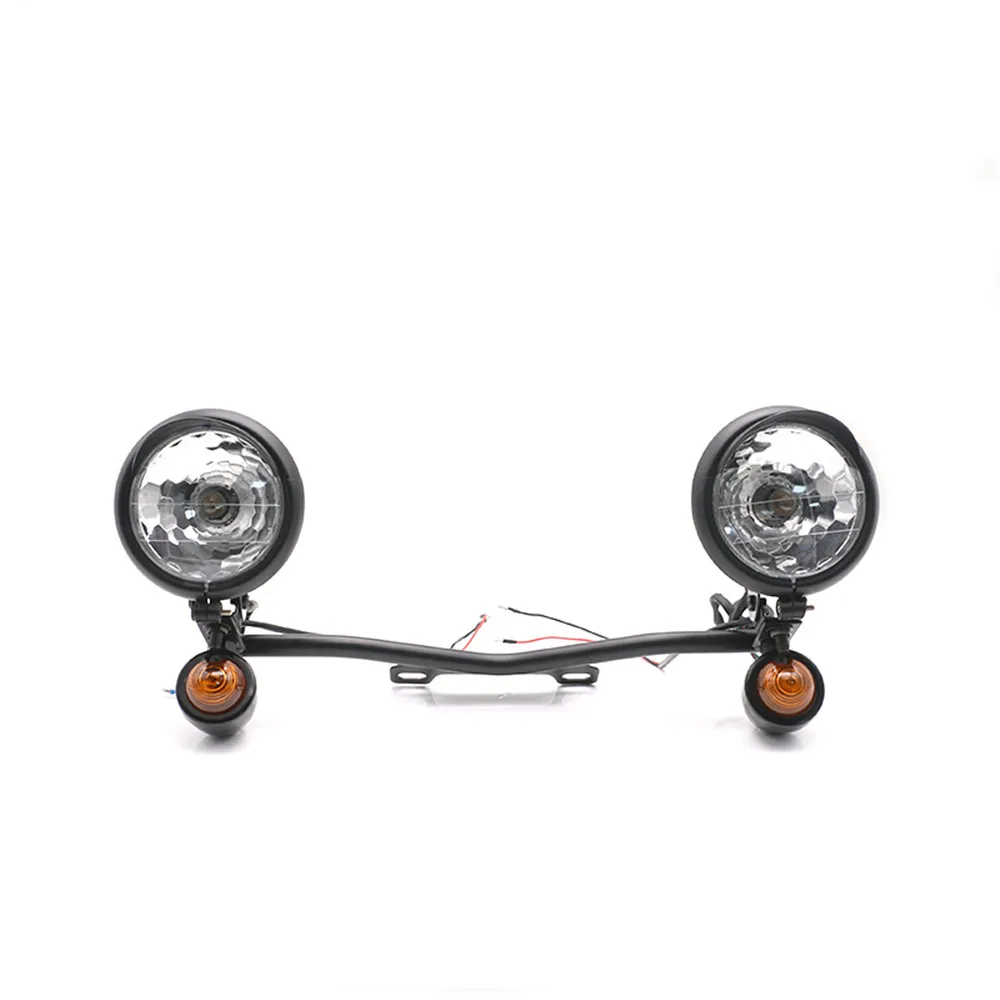 

Chrome Passing Turn Signals Light Bar For Honda VT Shadow Ace Classic 500 700 750 1100/Harley Dyna Sportster Touring XL 1200 883