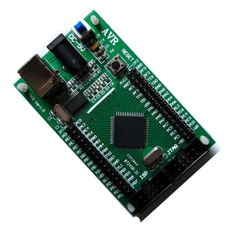 AVR MCU Минимальная плата обучающая системная ATMEGA128 макетная | Электроника