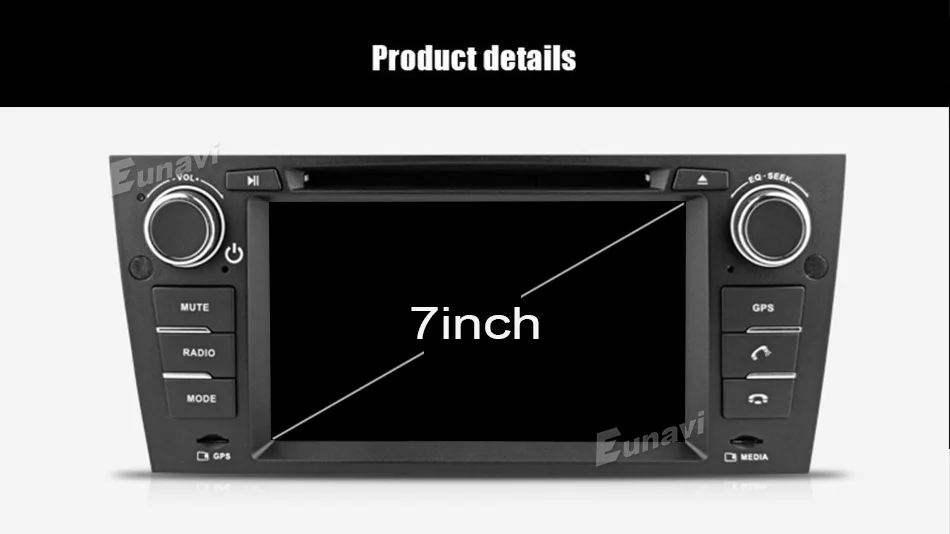 Perfect Eunavi Octa 8 Core CPU Android 8.0 Car DVD For 3 Series BMW E90 E91 E92 E93 318 320 325 For Manual Air Conditioning gps Navi 26