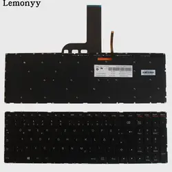 Новая клавиатура для ноутбука с греческой раскладкой для LENOVO край 2-1580 FLEX 3-1570 Немецкий клавиатура с Подсветка черный